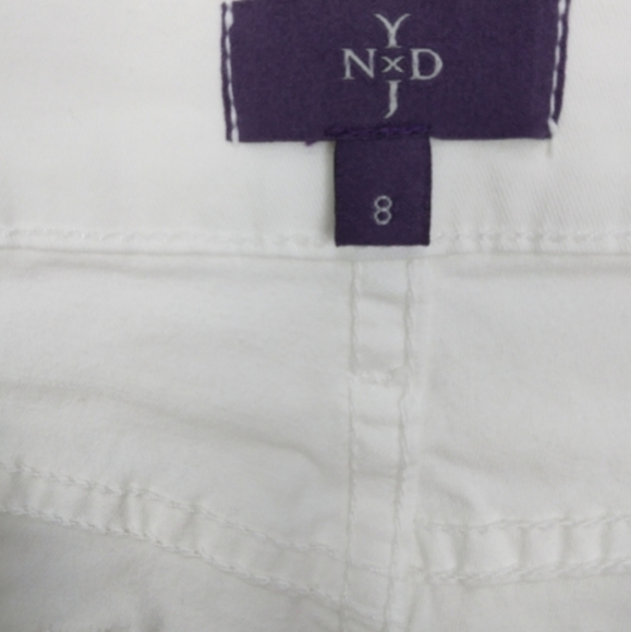 NWOT NDYJ White FlexXtuck Cropped Jeans - Picture 3 of 6